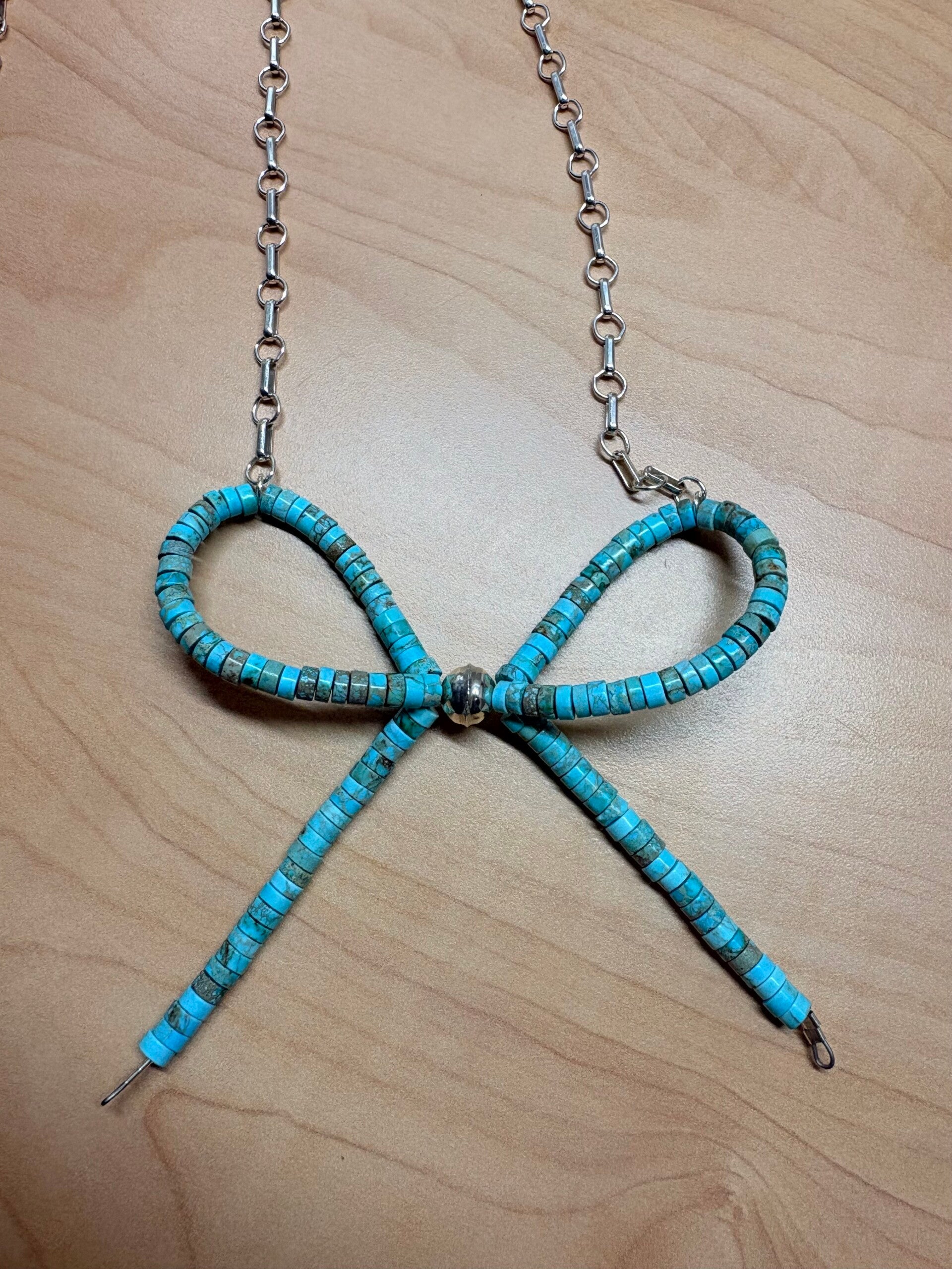 20 inches turquoise / Navajo pearls