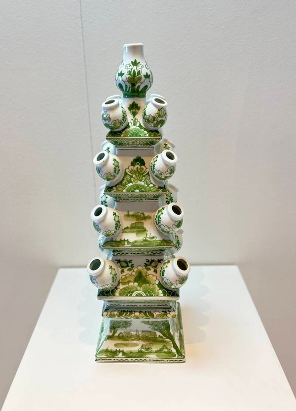 Groene tulpenvaas