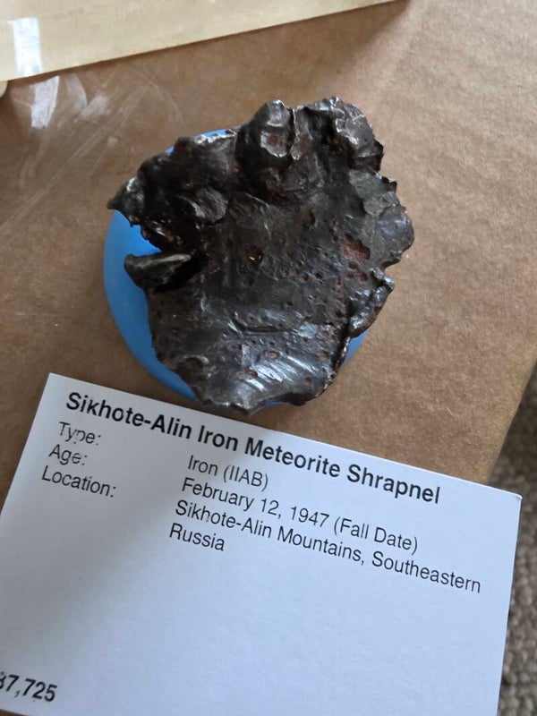 Sikhote-Alin iron meteorite shrapnel