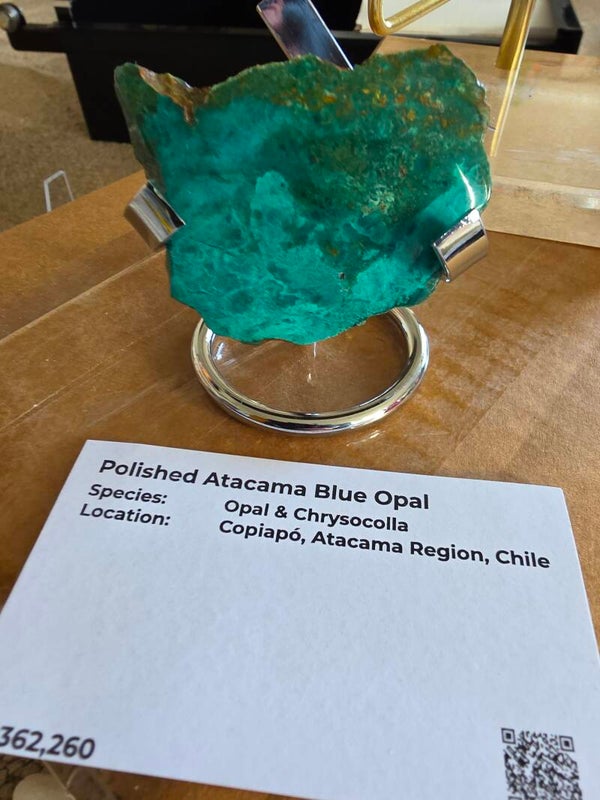 Polished Atacama Blue Opal