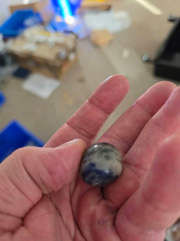 Sodalite tumbles