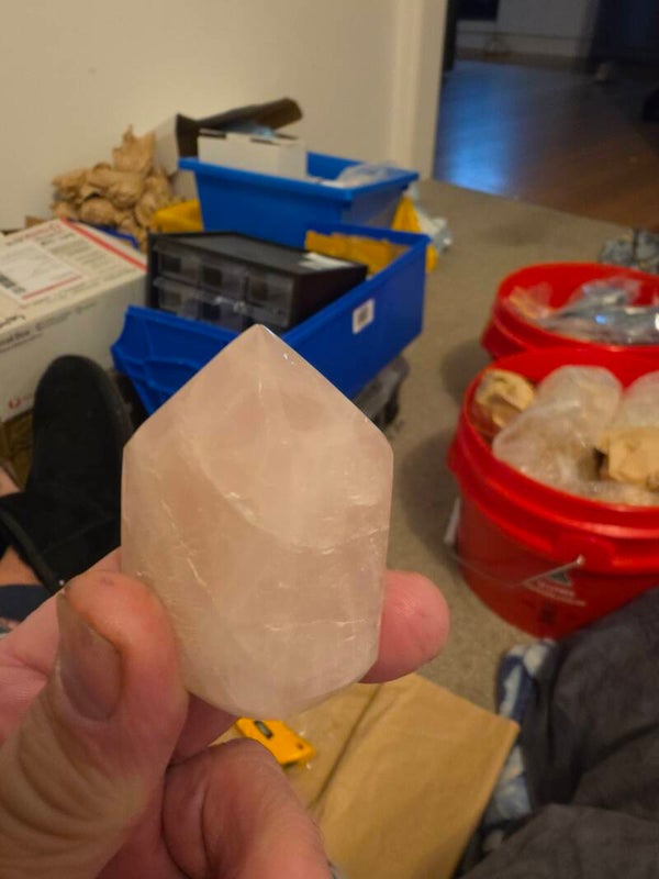 Rose Quartz polished point