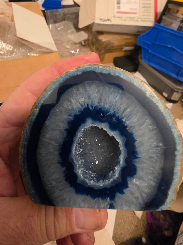 Blue Agate geodes