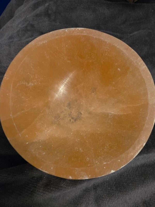 Peach Selenite 10cm bowls