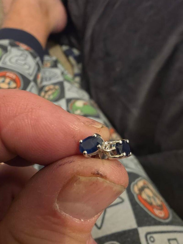 Blue Sapphire earings