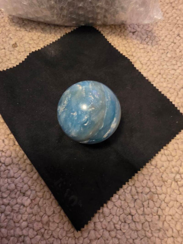 Blue Amazonite sphere