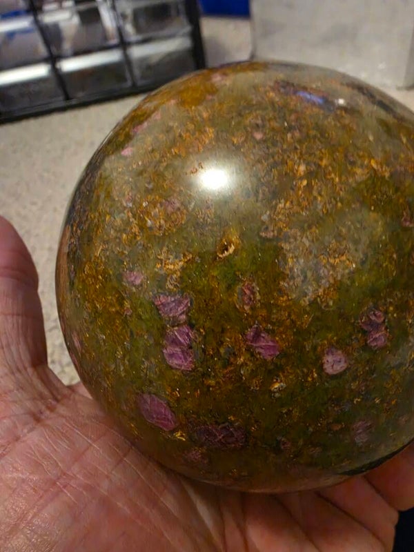 Ruby Fuschite sphere