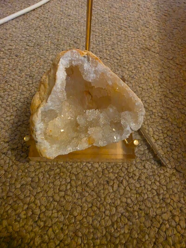 Quartz Geode small with stand