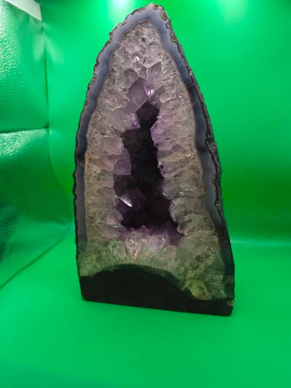 Amethyst and Blue Agate 'Cave' geode. 8.9kg