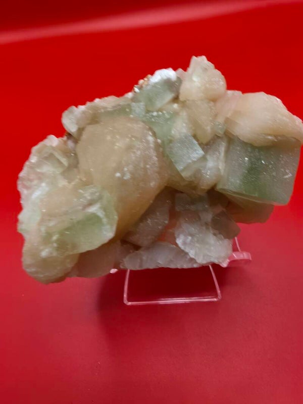 Apophyllite cubed specimen