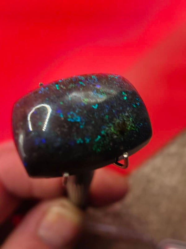Lighnting Ridge Black Opal Cabochon