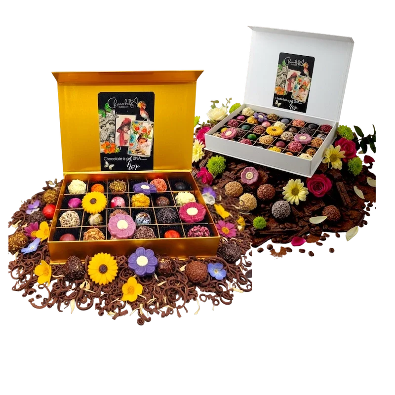 🩷Moederdag 2026 24 stuks Luxe Truffels & Bonbons met Poëziealbum Voor Bijzondere Vrouwen & Moeders