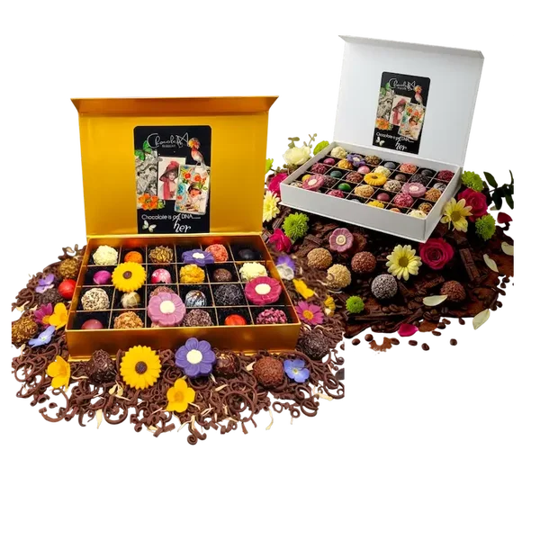 🩷Moederdag 2026 24 stuks Luxe Truffels & Bonbons met Poëziealbum Voor Bijzondere Vrouwen & Moeders