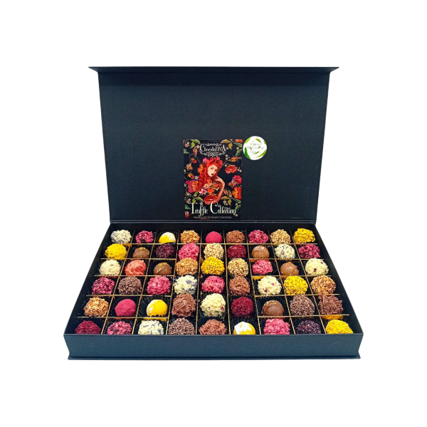 Heel groot (54) - Luxe Handgemaakte Truffels (alcoholvrij)