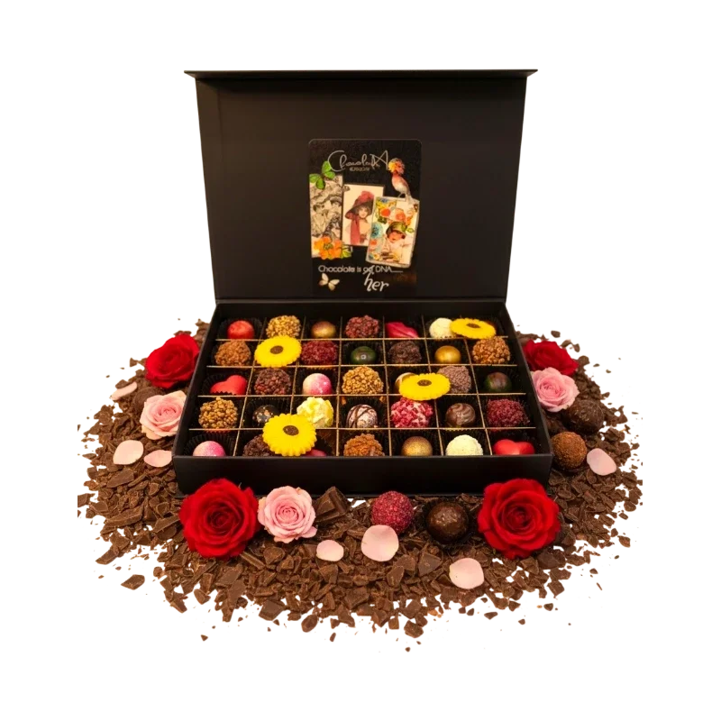 🩷Moederdag 2026 35 stuks Luxe Truffels & Bonbons met Poëziealbum  Voor Bijzondere Vrouwen & Moeders