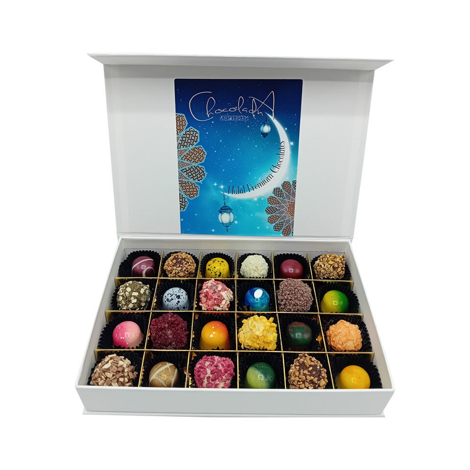 Luxe doos Handgemaakte ambachtelijke bonbons Halal Chocolade - medium