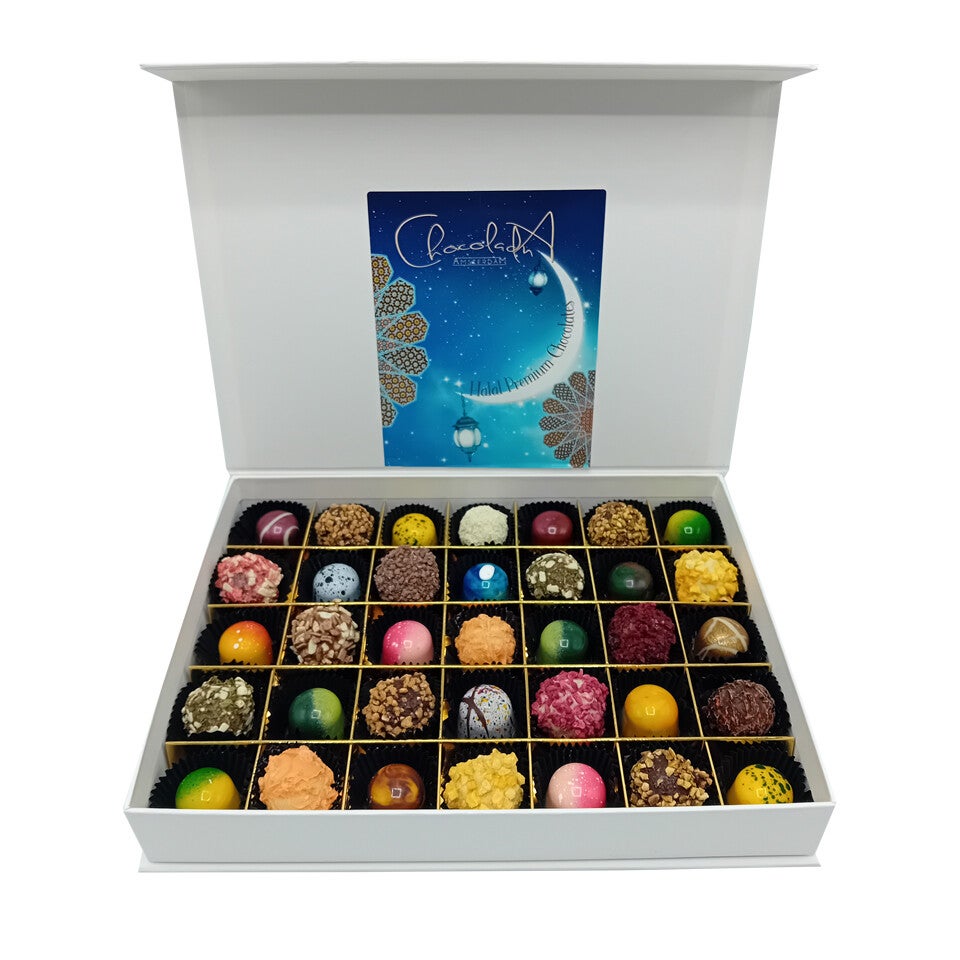 Luxe doos Handgemaakte ambachtelijke bonbons Halal Chocolade - groot