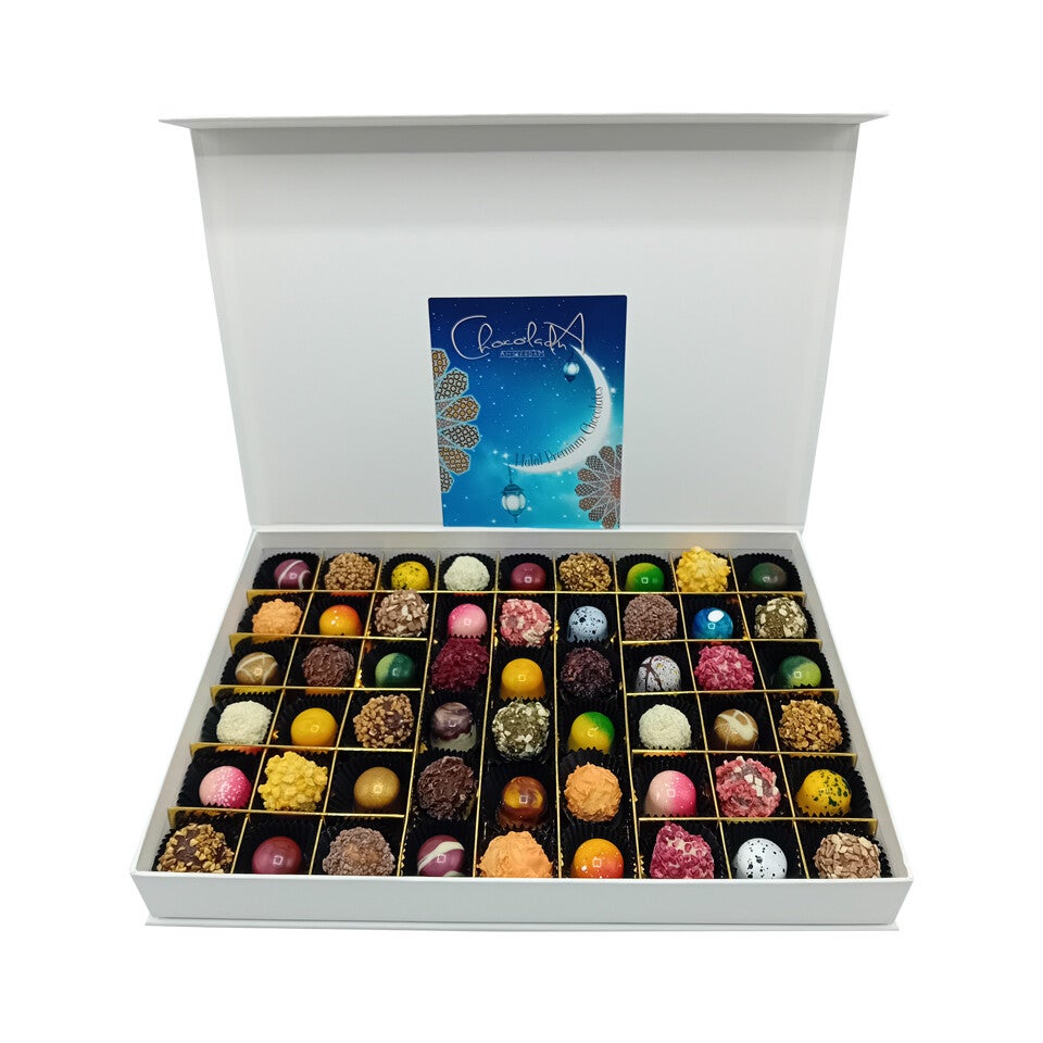 Luxe doos Handgemaakte ambachtelijke bonbons Halal Chocolade - heel groot