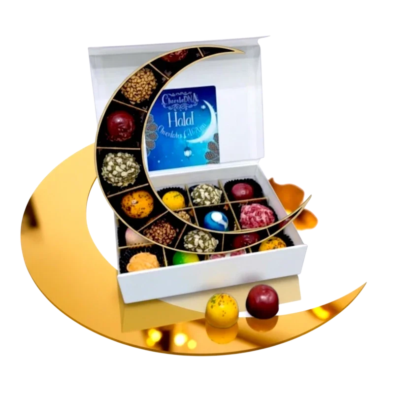 Luxe doos Handgemaakte ambachtelijke bonbons Halal Chocolade - klein