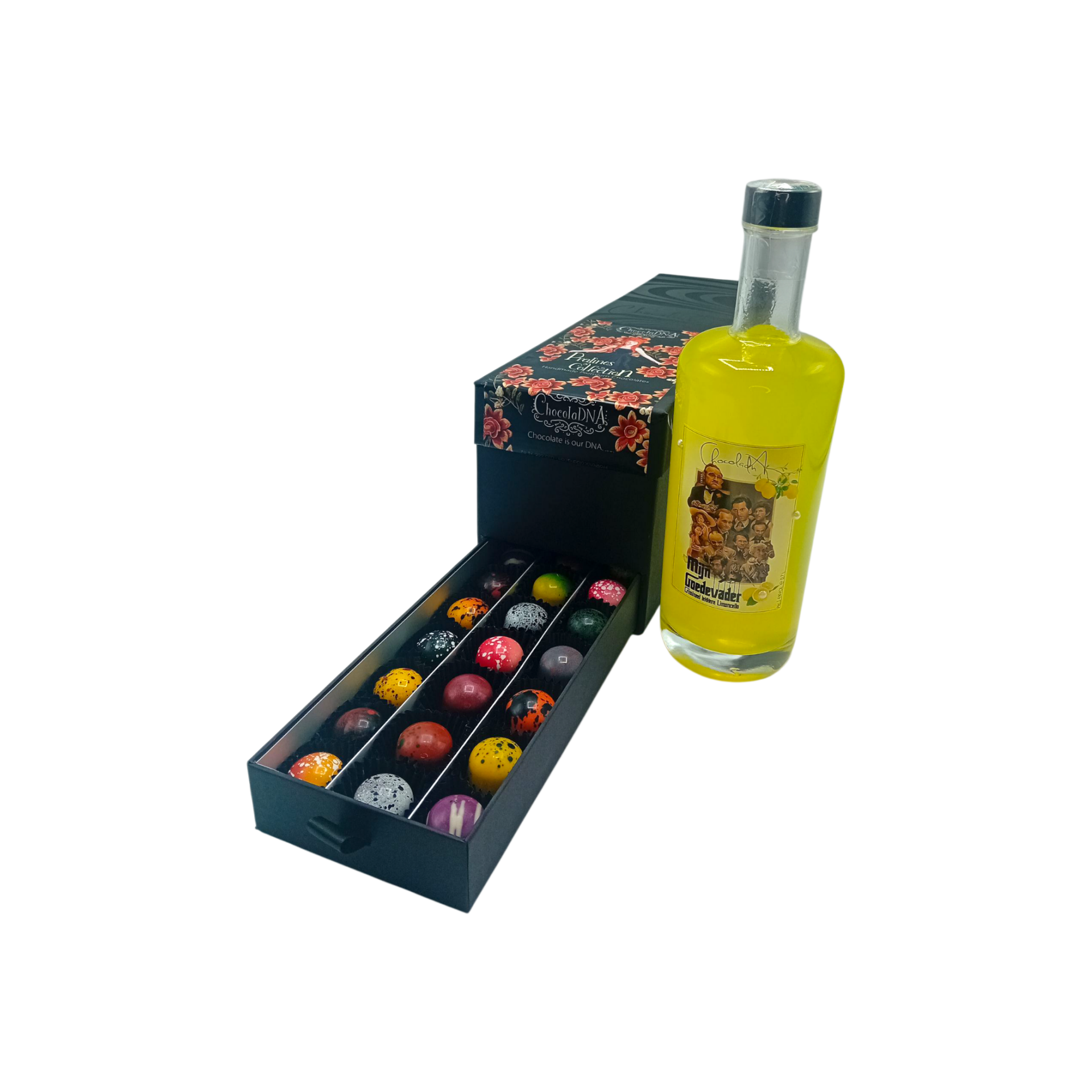 Godfather Limoncello Geschenkset: Klassieke bonbons, & Vodka Limoncello