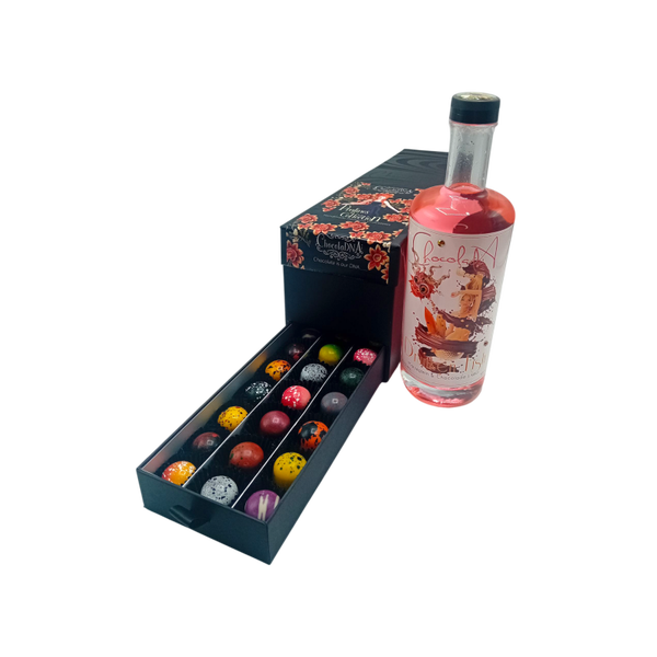 Ladebox Pralines + fles Drunken Fish