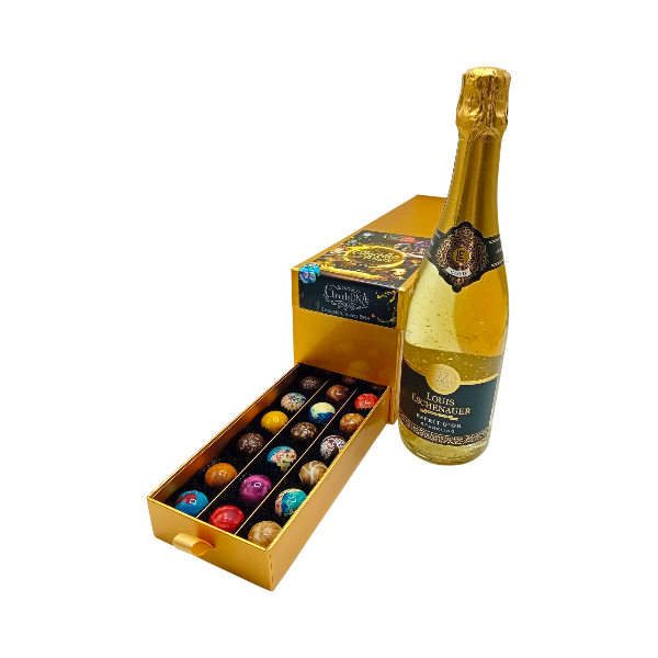 Ladebox met Artists en Fles Prosecco Louis Eschenauer