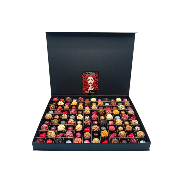Chocolade Liefdesbox-mega (108 stuks) | Mega Romantisch Cadeau | Chocoseum