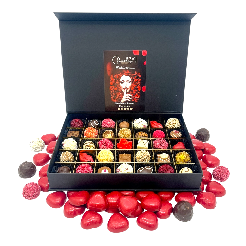 ❤️Chocolade Liefdesbox met 35 Truffels&Bonbons | Romantisch Cadeau