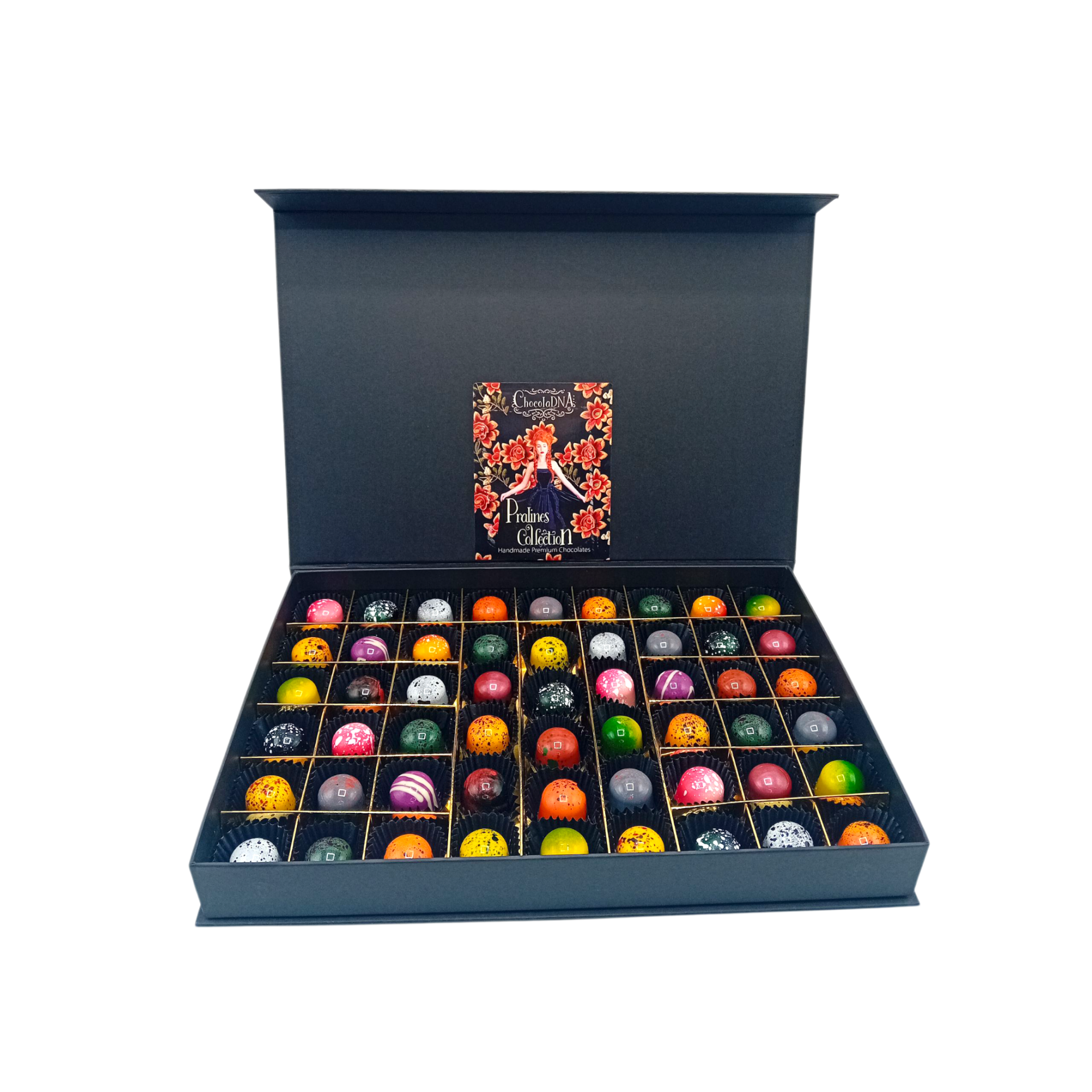 Chocolade Pralines -extra groot (54 stuks) | Chocolade Cadeau | Chocoseum