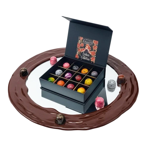 Chocolade Pralines (12 stuks) | Ambachtelijk & Kleurrijk | Chocoseum