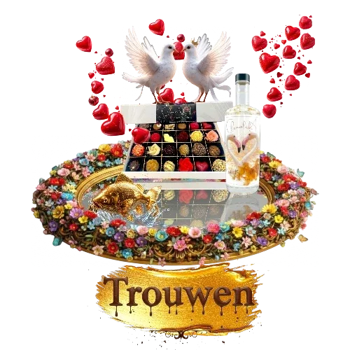 Bruids chocolade cadeau's weddingplanner bonbons chocolade en bruidstranen cadeauboxen luxe