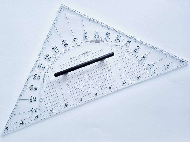 Magnetische grote geodriehoek (2 stuks) (64 cm)