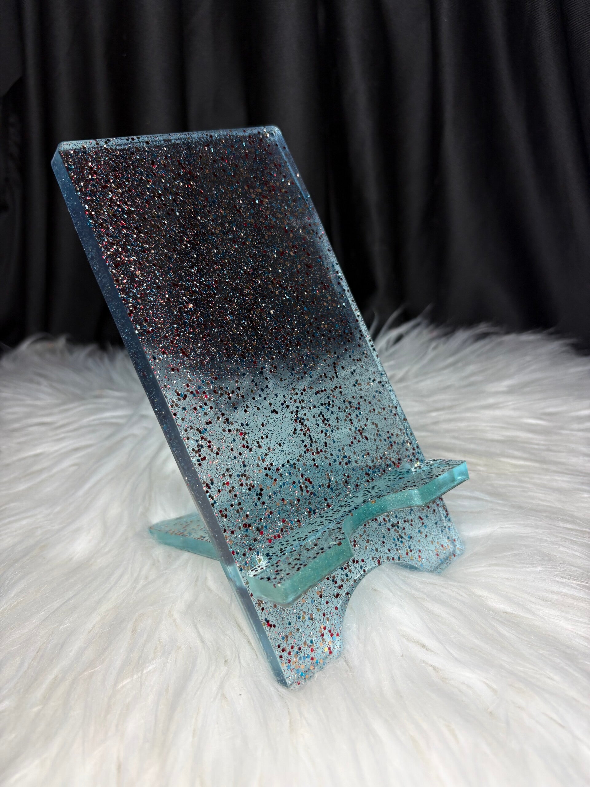 Support de téléphone pailleté