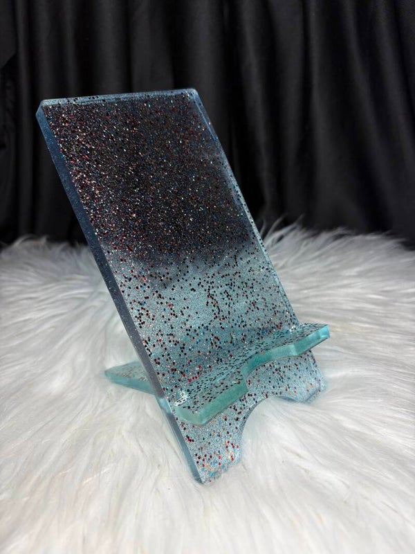 Support de téléphone pailleté