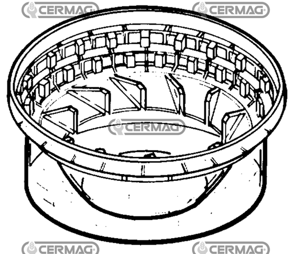 Parte trasparente per filtro a ciclone