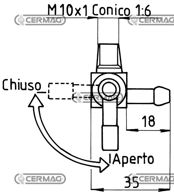 RUBINETTI PER SERBATOI BENZINA E PETROLIO