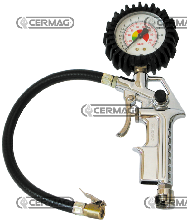 Pistola gonfiaggio con manometro