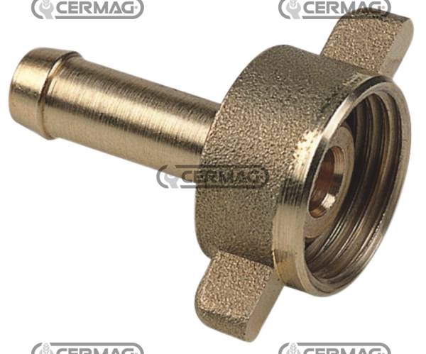 Dado in ottone  Chiave 24 mm  Filetto 1/2" Gas