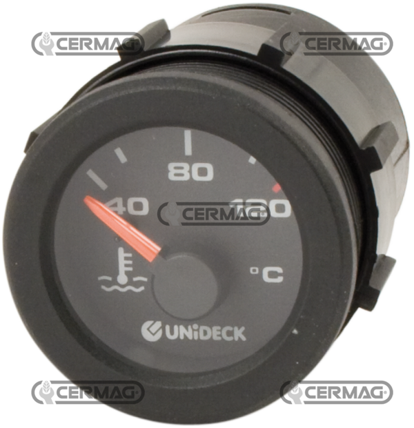 Termometro elettrico per temperatura acqua  Tensione 12 V  Scala 40°÷120° C