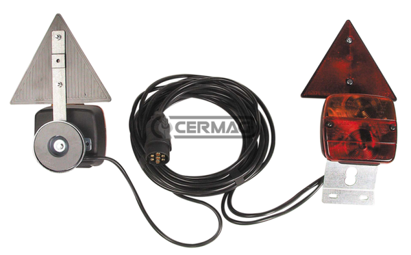 kit fanali magnetico con triangoli  Lunghezza del cavo 7 m