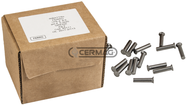 Ribattino per sezioni lama  Misura 5.25x25 mm