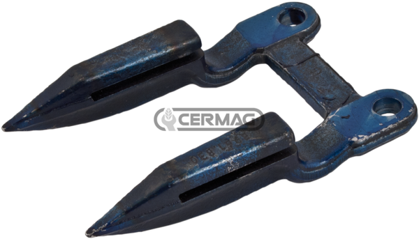 DENTE doppio in acciaio temprato ad induzione PER MIETITREBBIE NAZIONALI ED ESTERE