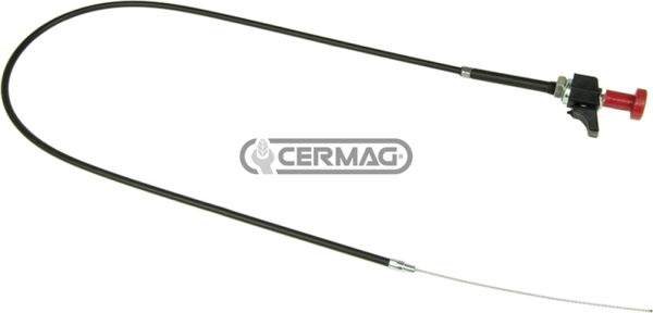 Cavo arresto motore con pomello rosso STOP  Lunghezza totale 2200 mm