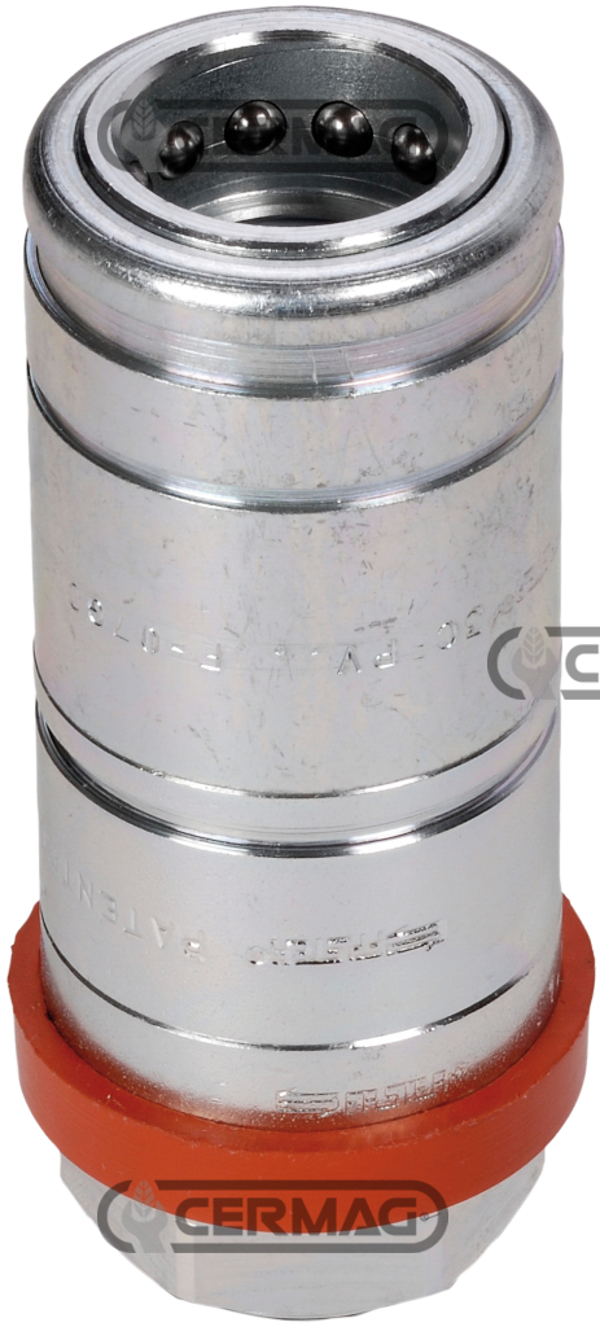 Innesto FEMMINA PUSH-PULL per tubi rigidi  Serie 3CFPV - 3CFHF  Innesto da 1/2"