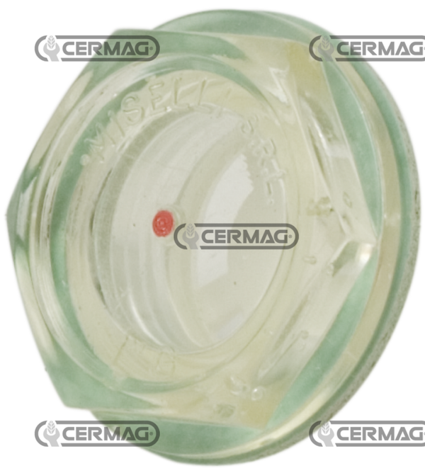 Spia di livello olio in plastica CON schermo di contrasto  F 3/8" GAS