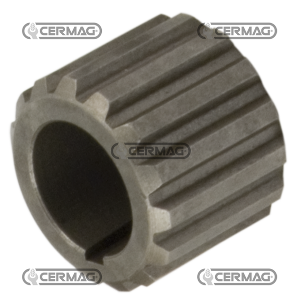 Boccola calettata per pompe GRUPPO 2  Profilo 25X22 mm  Numero denti 14  Chiavetta 3.17 mm