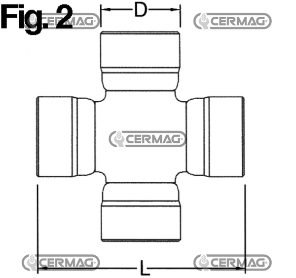 Crociera tipo agricolo industriale  Misura 27x81.7 mm