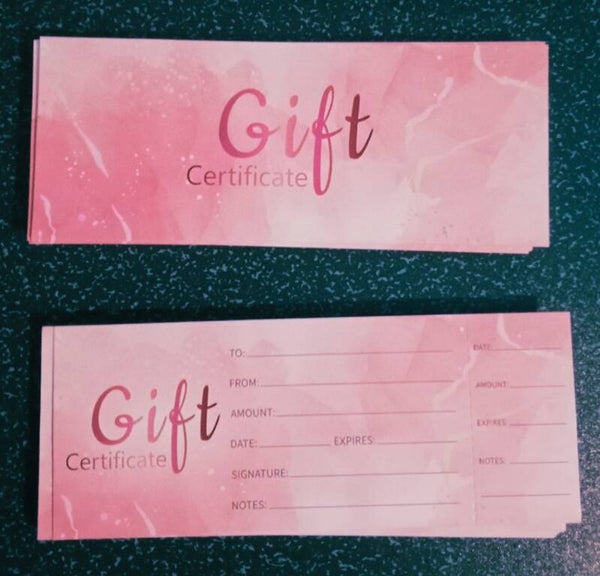 Gift Certicate