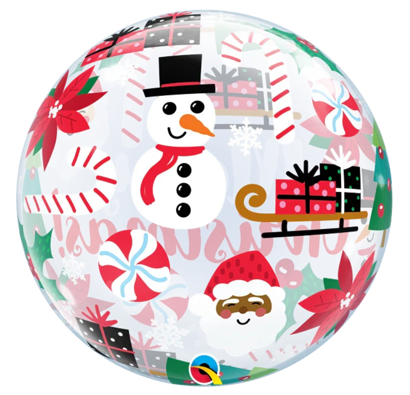 Kerst - Bubble Balloon Merry Christmas
