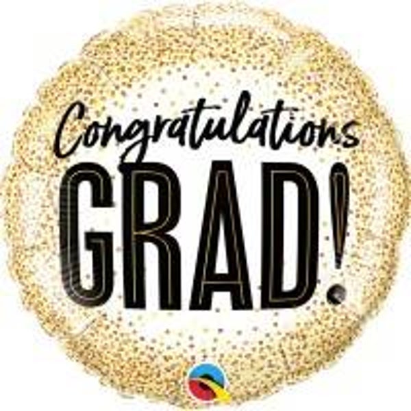 Geslaagd - Congratulations Grad Gold Confetti